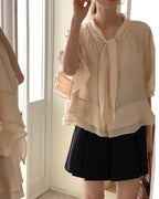 Pure Tie Blouse