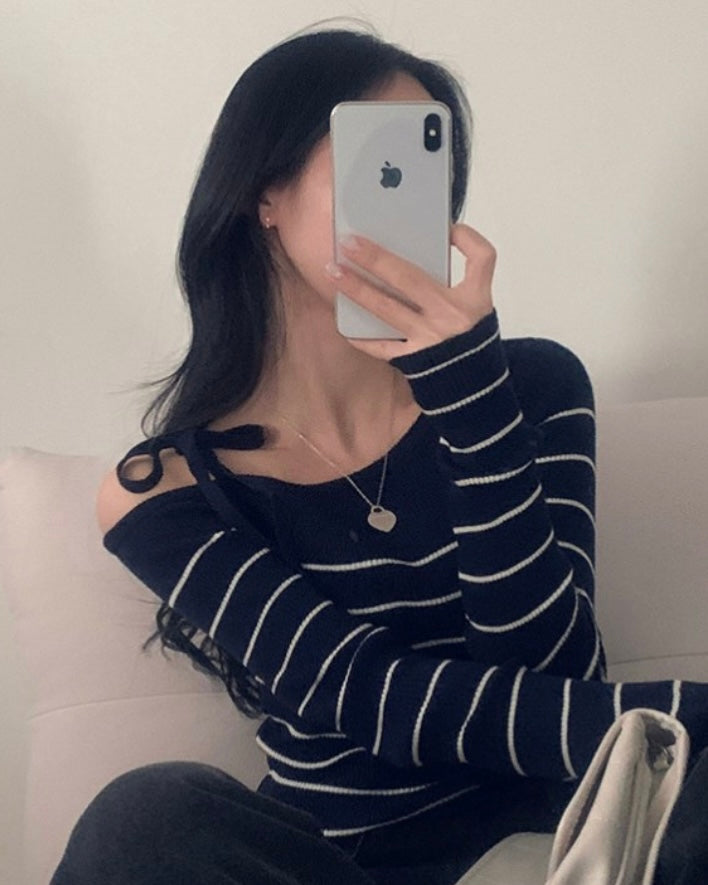 Striped Ribbon Knit