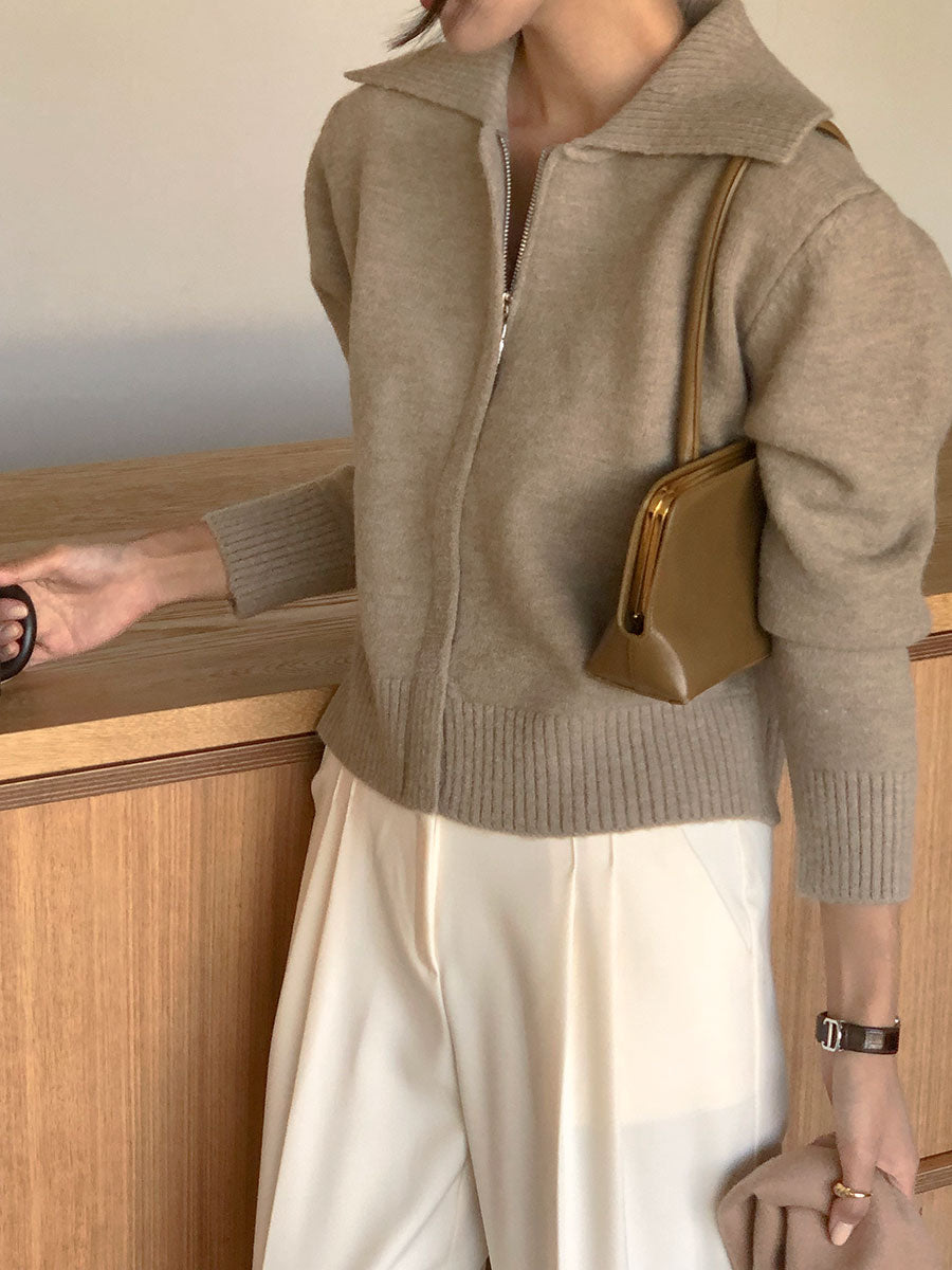 Onion Knit Zip-Up
