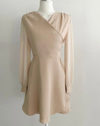 [ Pre-order ] Chiffon Sleeve Wrap Dress