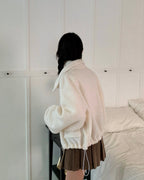 String Boucle Zip-Up