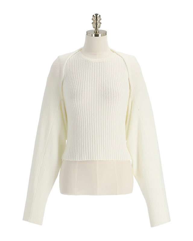 Becky Bolero Cardigan & Sleeveless Set