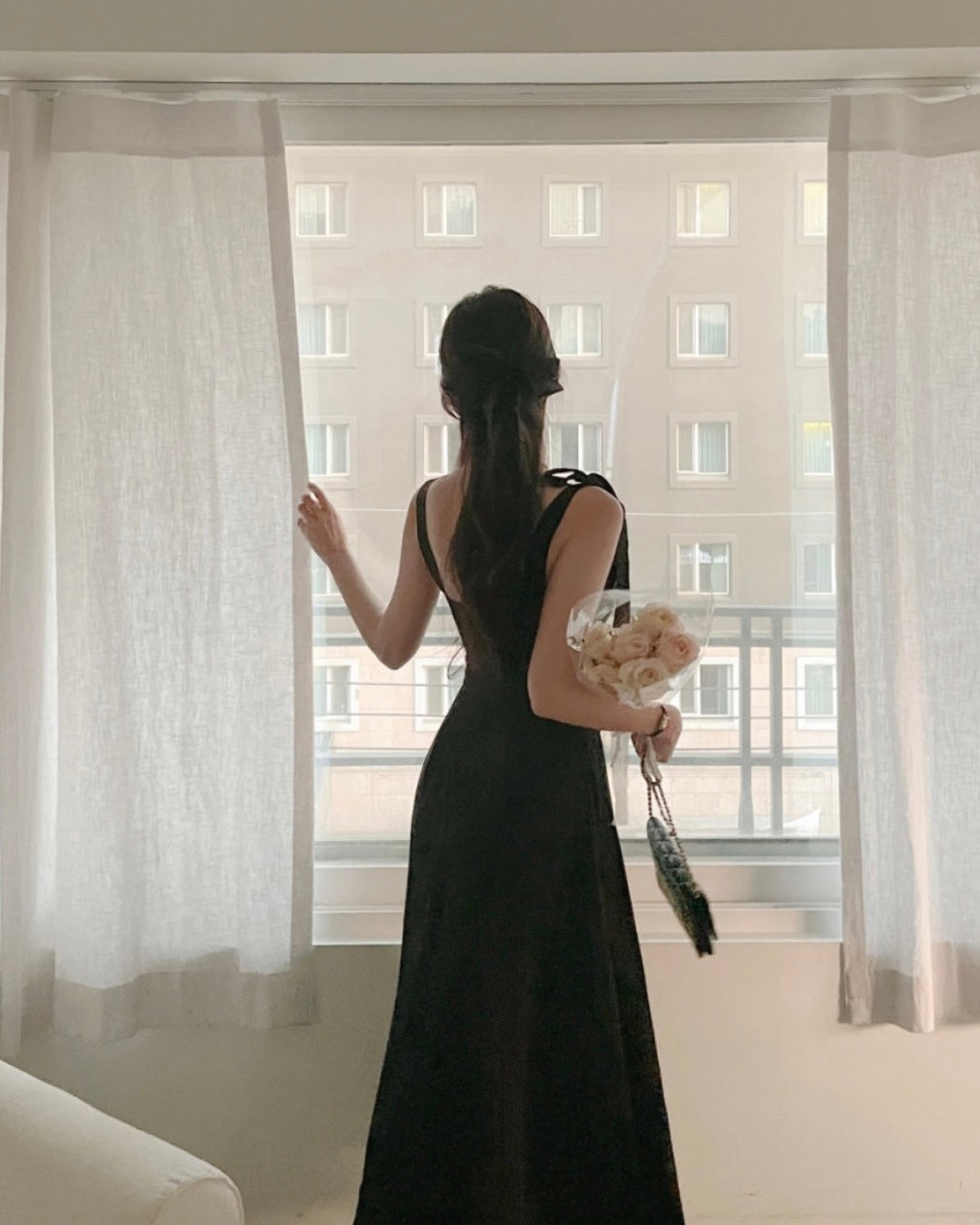 One Ribbon Long Dress