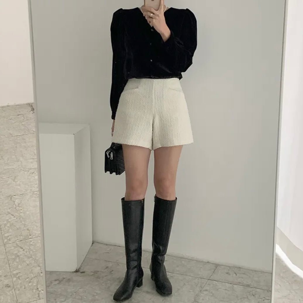 [XS,S] Monica Tweed Shorts