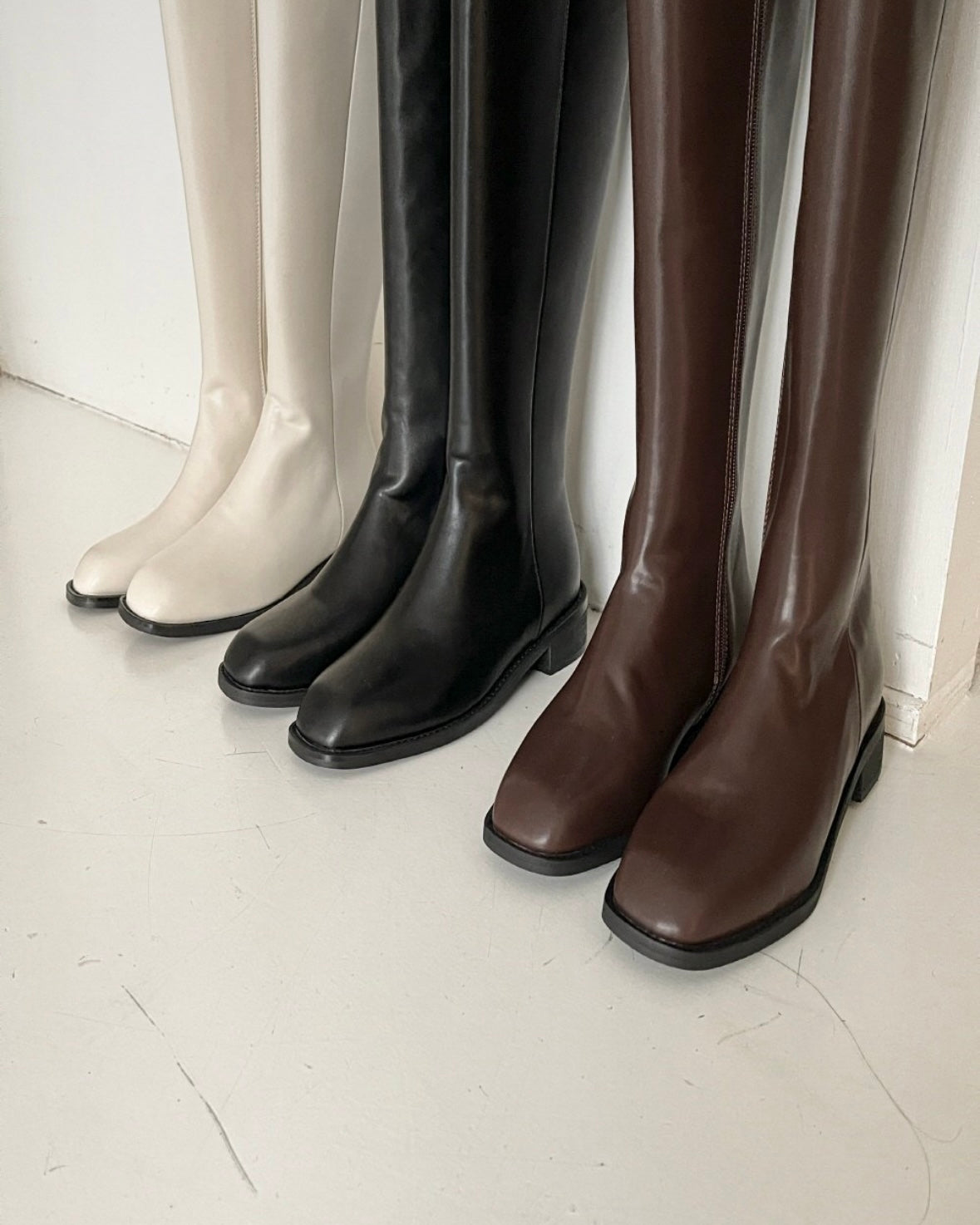 Premium Square Long Boots