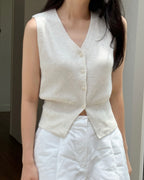 Linen Knitted Vest