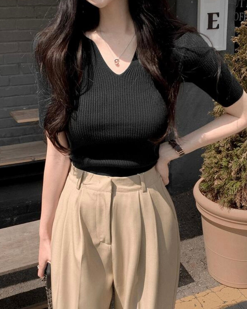 Envy Half-Sleeve Knit