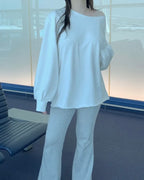 Modal Banding Flared Pants