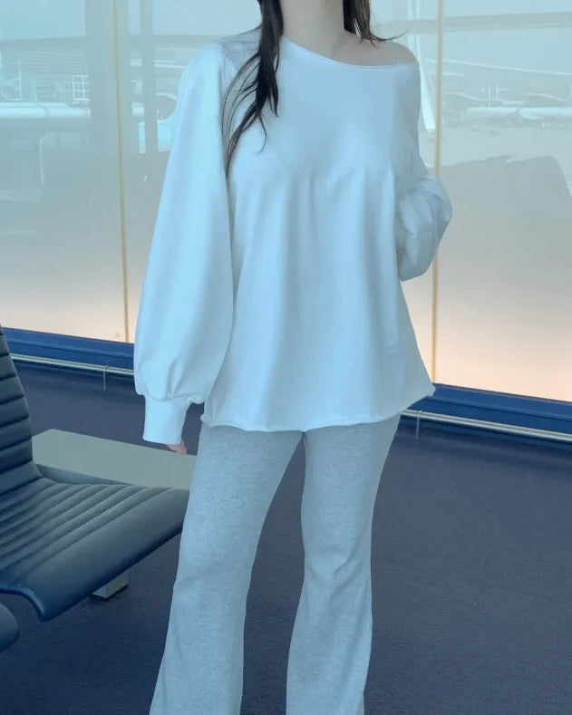 Modal Banding Flared Pants