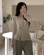 Bamboo Button Knit