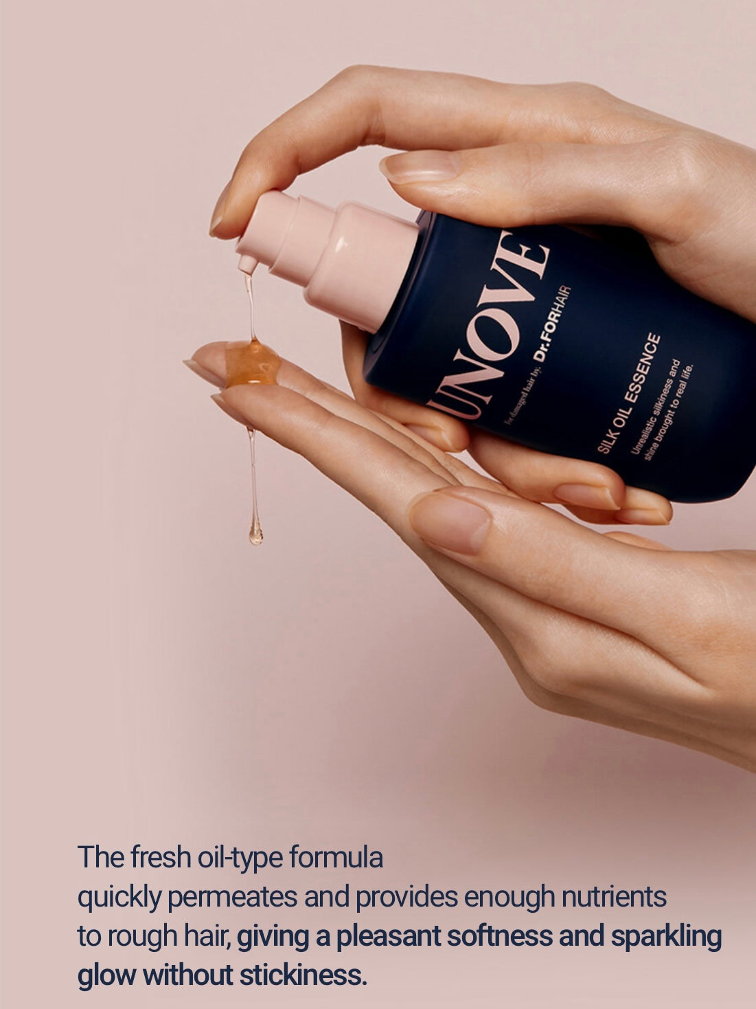 [ UNOVE ] Silk Oil Essence 70ml #Tender Bloom
