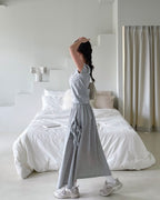 Ribbon Pocket Banding Long Skirt