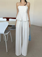 [ Sale Excluded ] Linen Pintuck Two-Piece Set