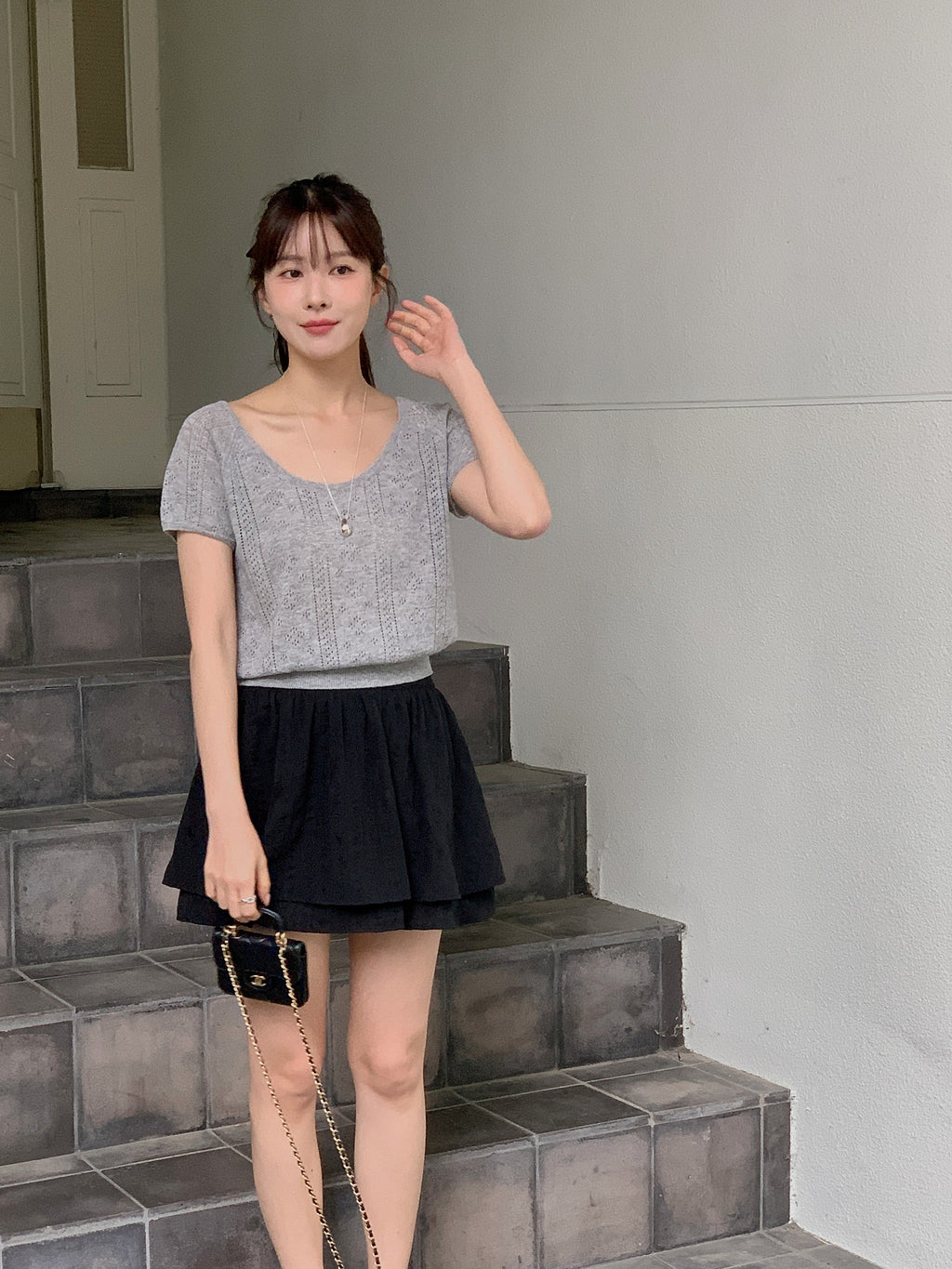 Soda Scoop-Neck Knit