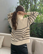 Soy Striped Half Zip-Up