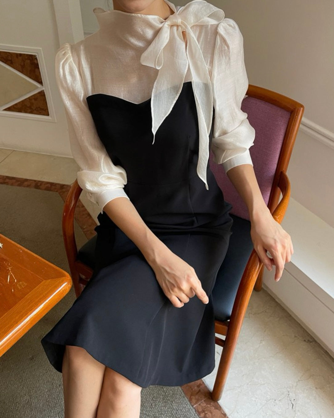Scarf Bustier Dress