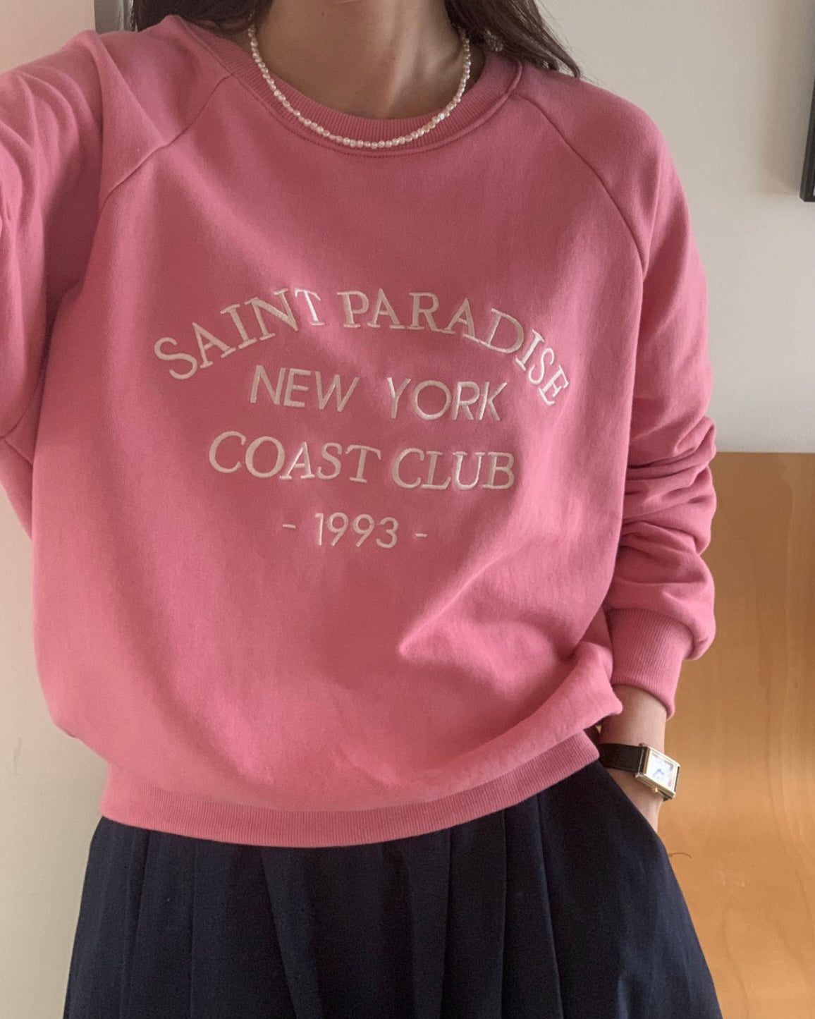 Saint Embroidery Sweatshirt