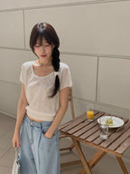 Soda Scoop-Neck Knit