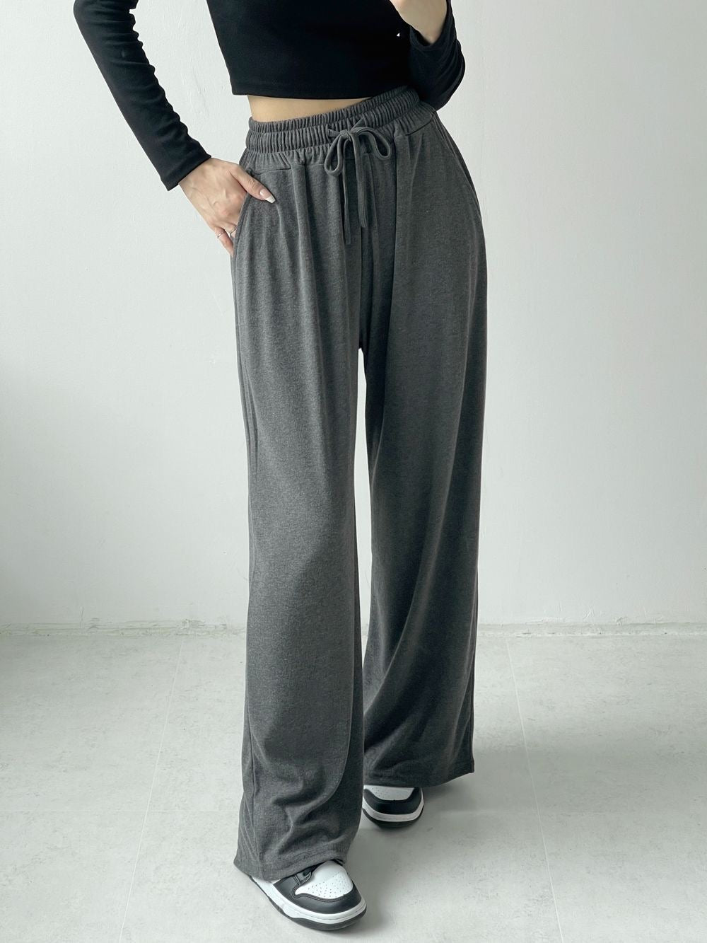 [Short,Long] Flowy Wide Track Pants