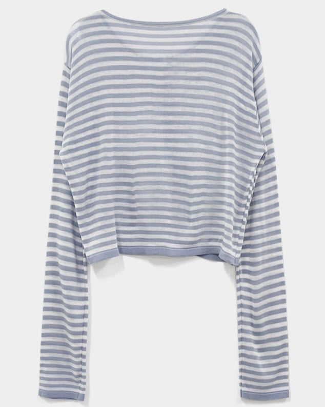 Breezy Striped Cardigan