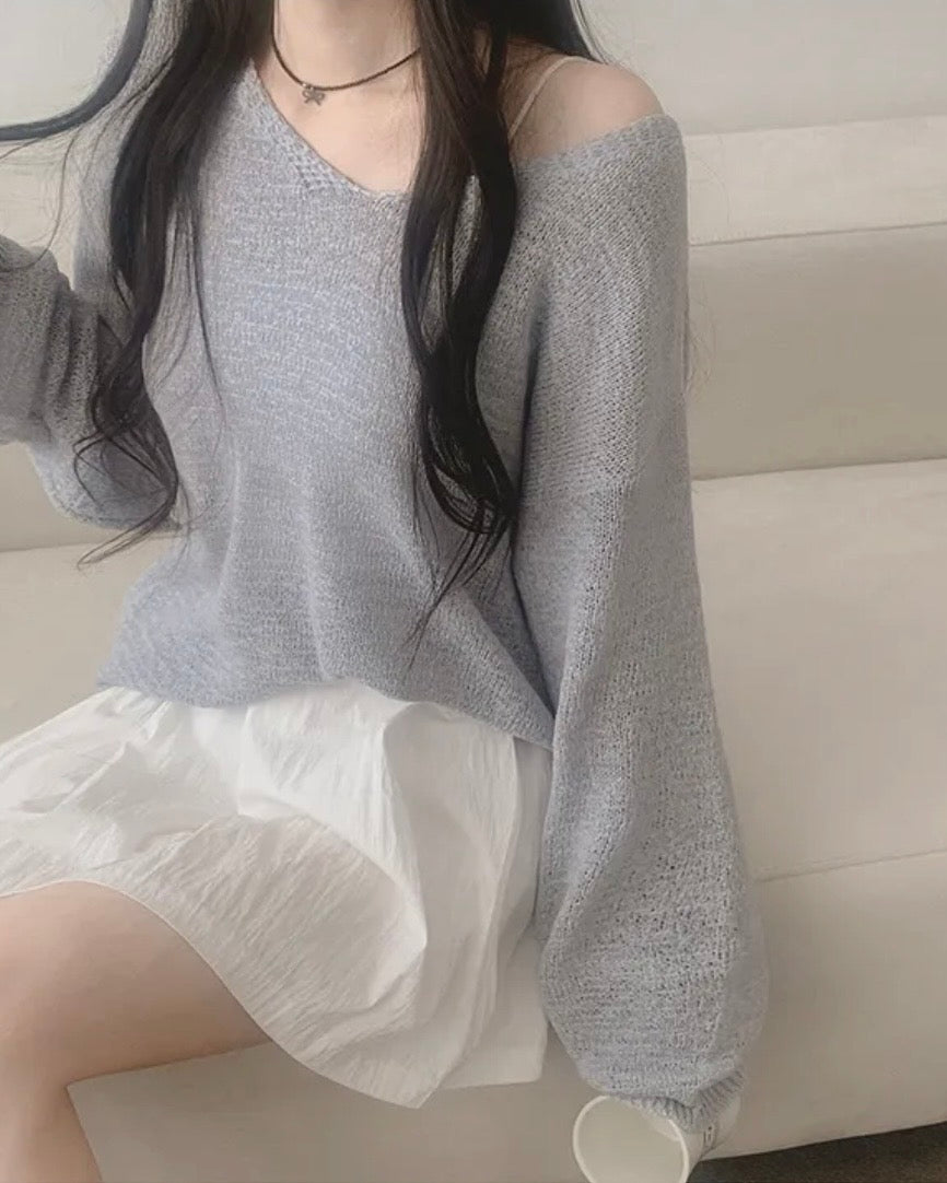 Loose-Fit Strap Knit