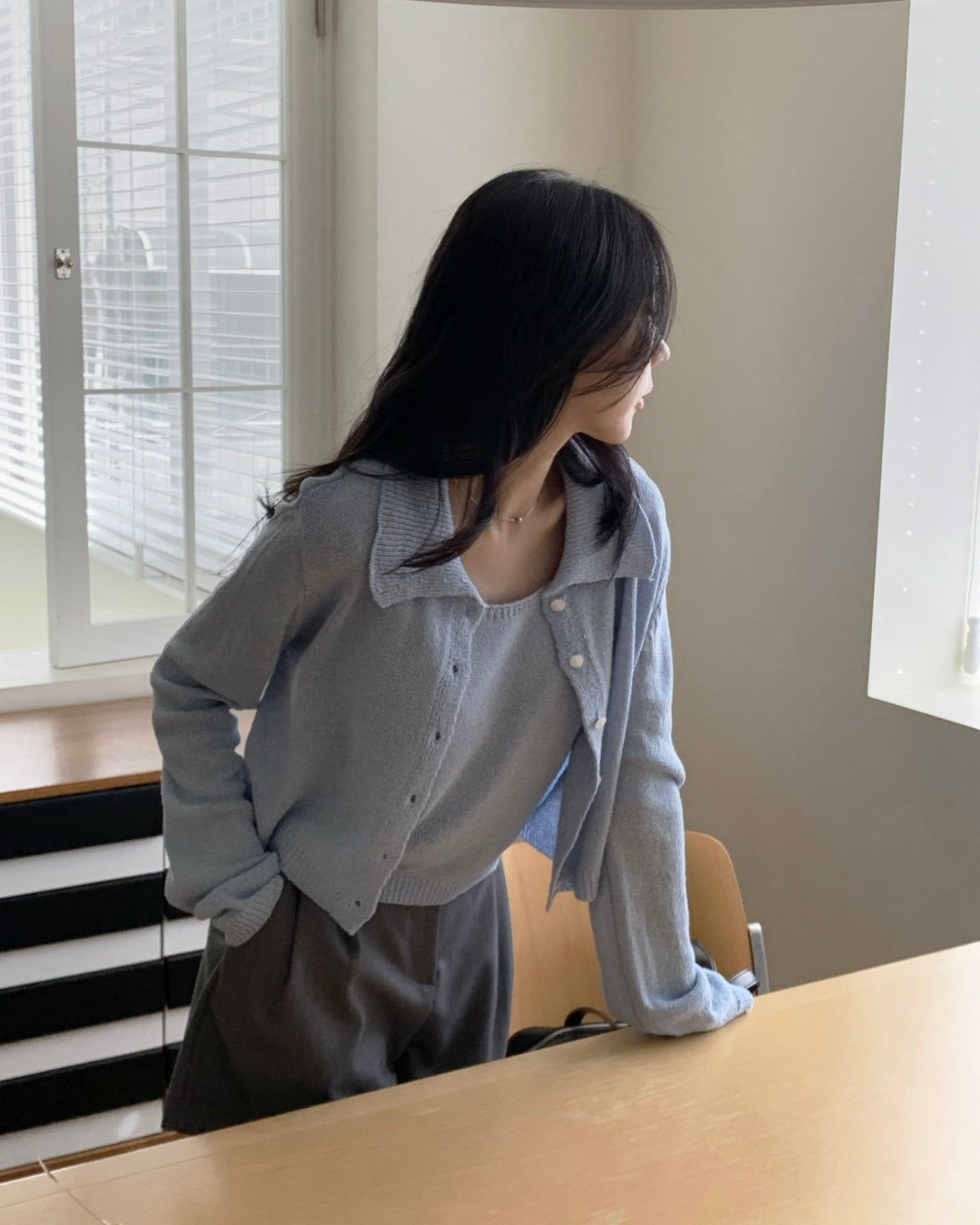 Biela Cardigan Set