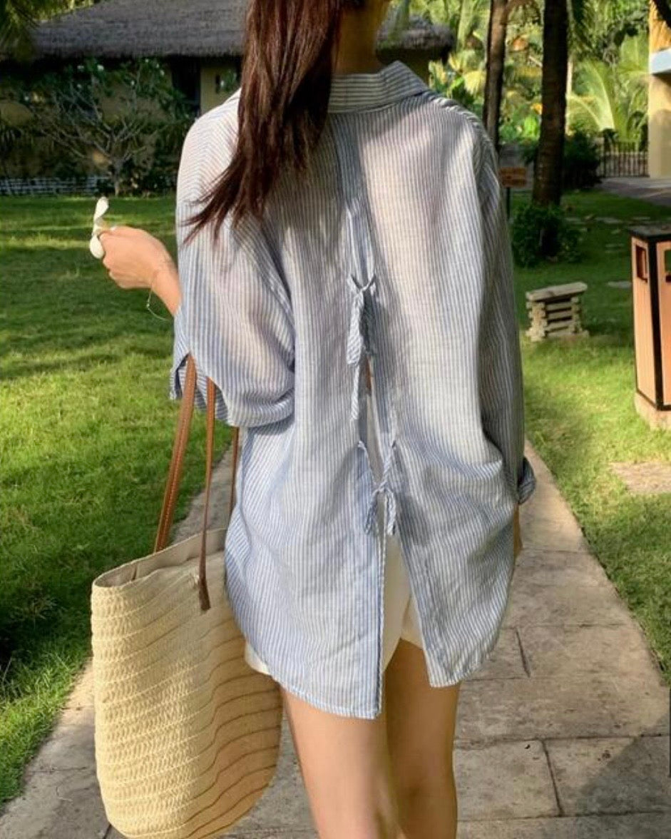 Heaven Back Ribbon Shirt