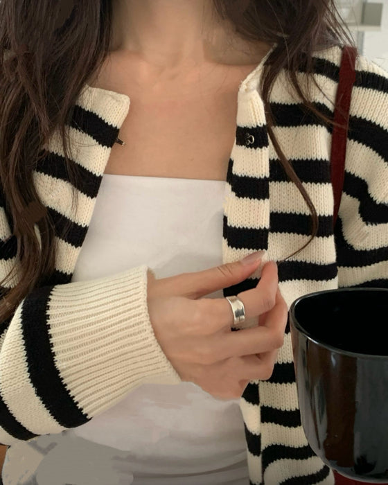 Hook Striped Cardigan