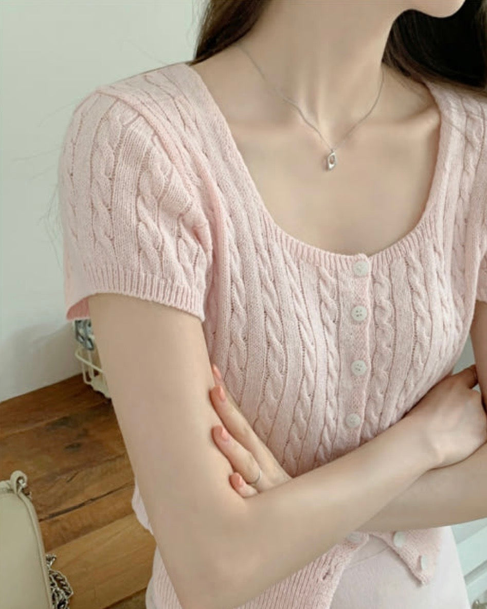 [ Sale Excluded ] Cotton Cable Cardigan