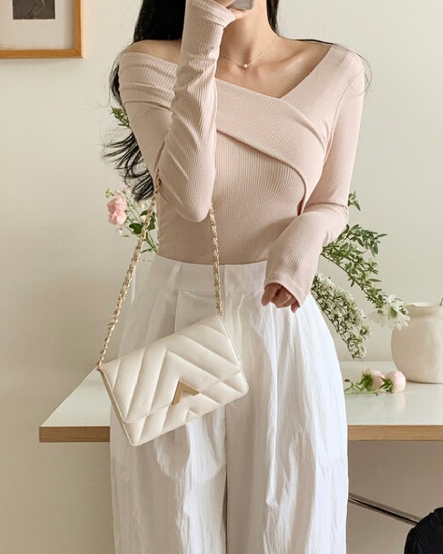 Isla Unbalanced Ribbed Knit
