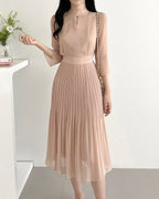 [ Pre-order ] Chiffon Pleats Dress