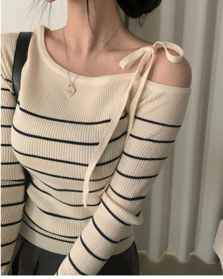 Striped Ribbon Knit