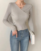Reverie Wrap Knit Top