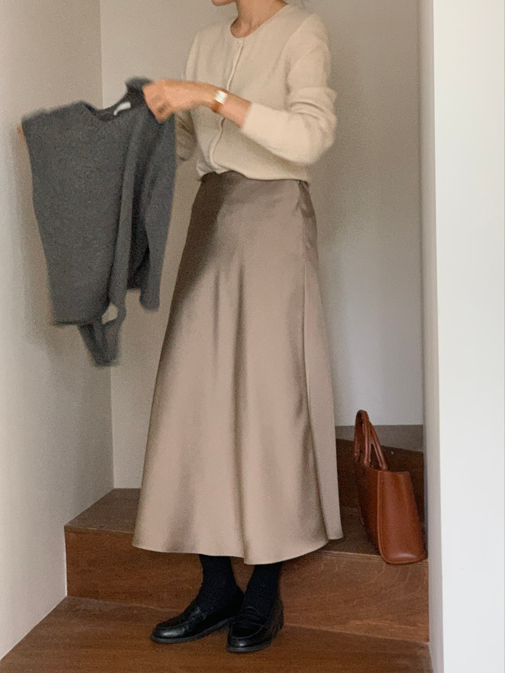 [S,M] Jian Satin Skirt