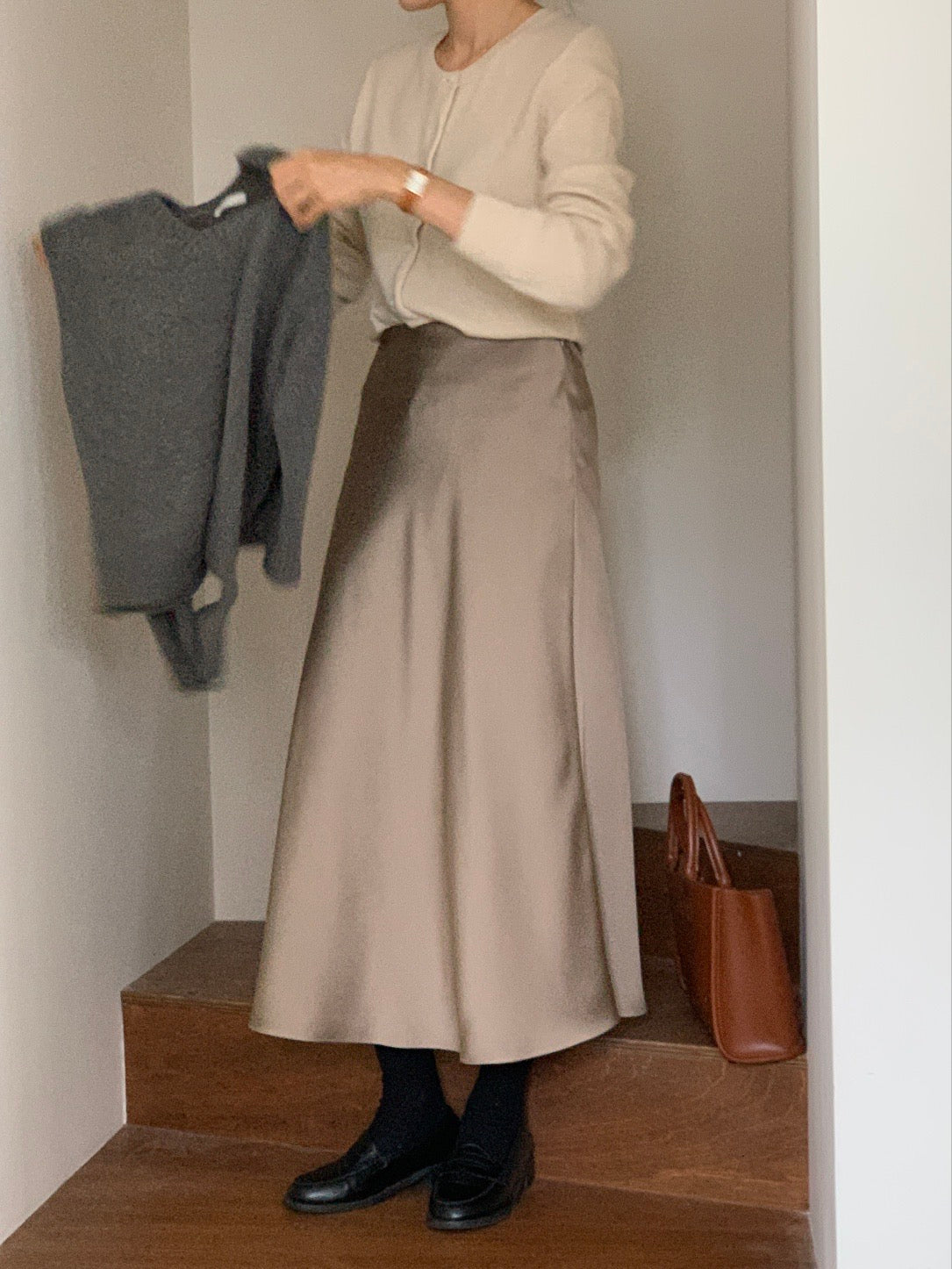 [S,M] Jian Satin Skirt