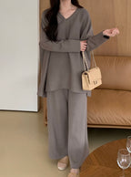 Latte Loose Two-Piece Set