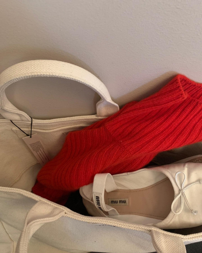 Ecru Canvas Tote Bag