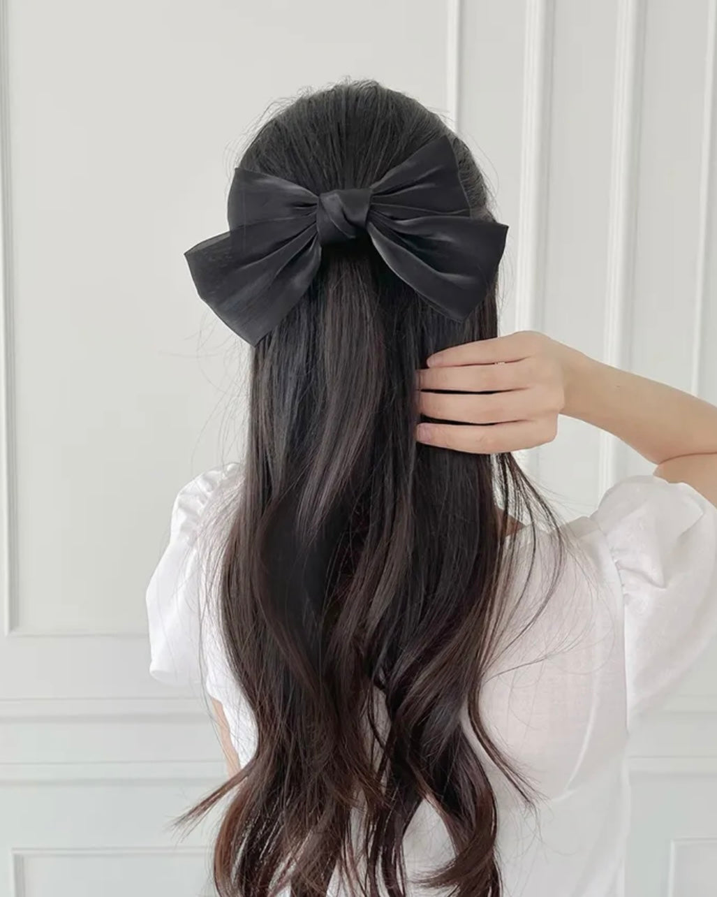 Organza Big Ribbon Hair Clip