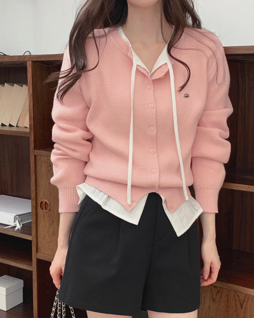 Daily Metal Charm Cardigan