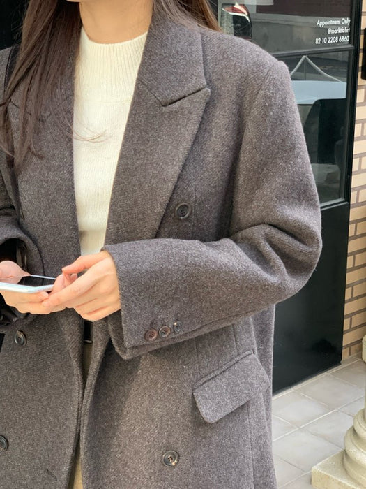 Premium Stanford Double 70% Wool Coat