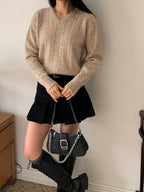 Mocha Cable Knit