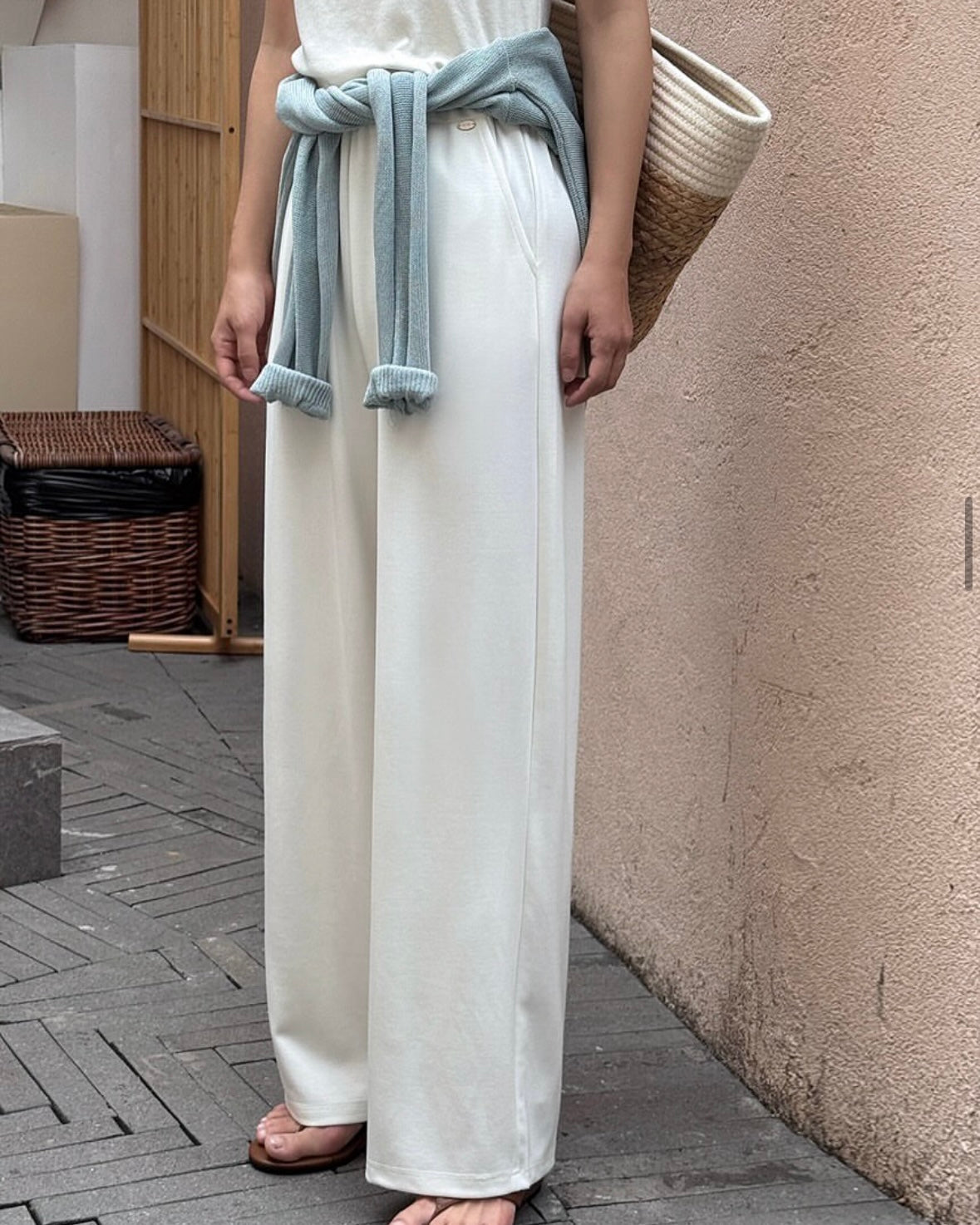 Any Pintuck Track Pants