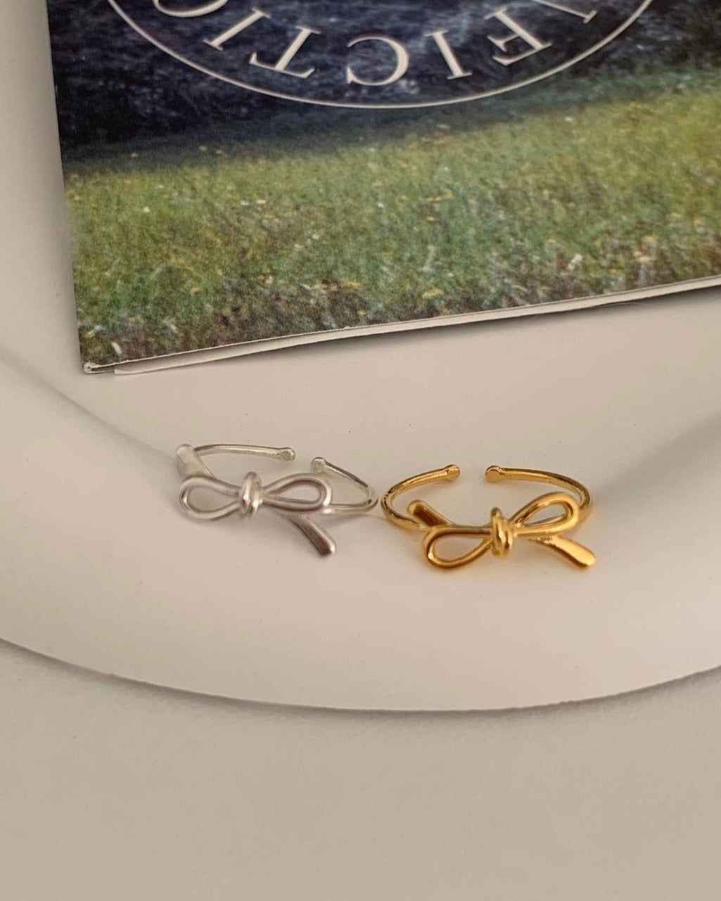 Ribbon Silver Ring