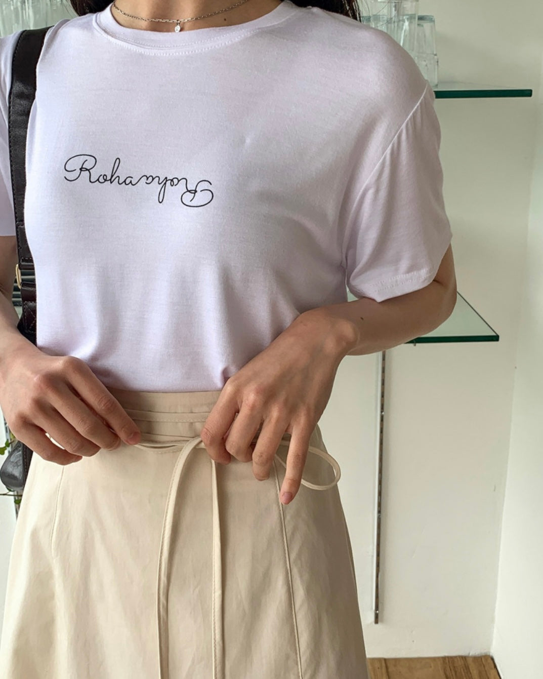Cotton Ribbon String Skirt