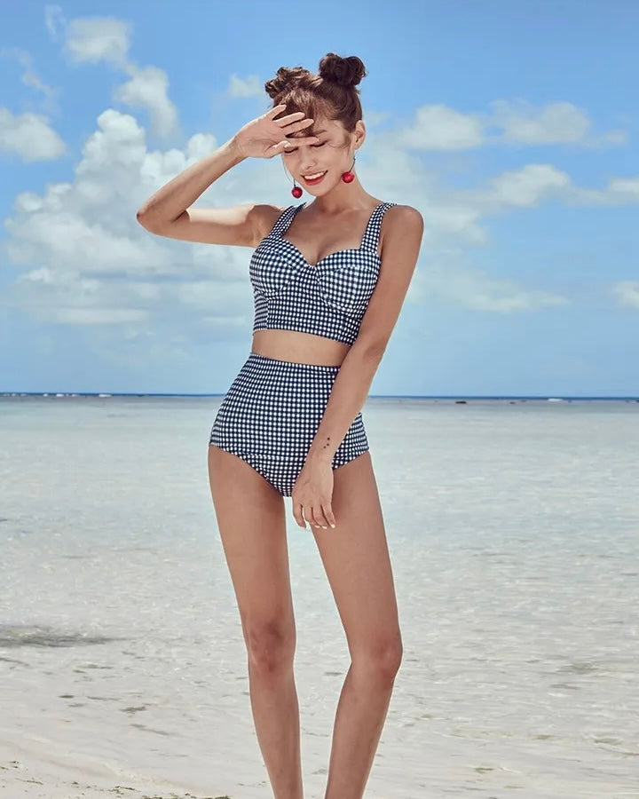 Check Back Ribbon Bikini