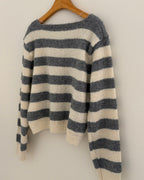 Boucle Striped Cardigan