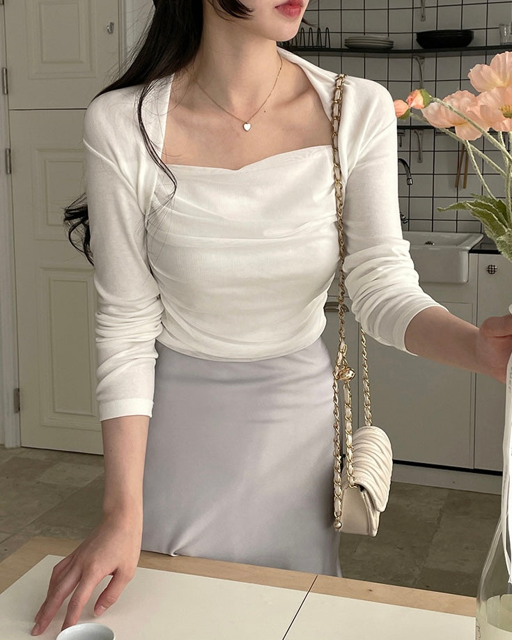 Tulle Bolero Top