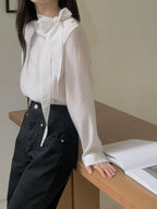 [ Pre-order ] And Tie Blouse