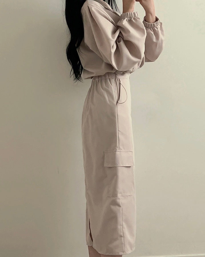 String Banding Cargo Two-Piece Set