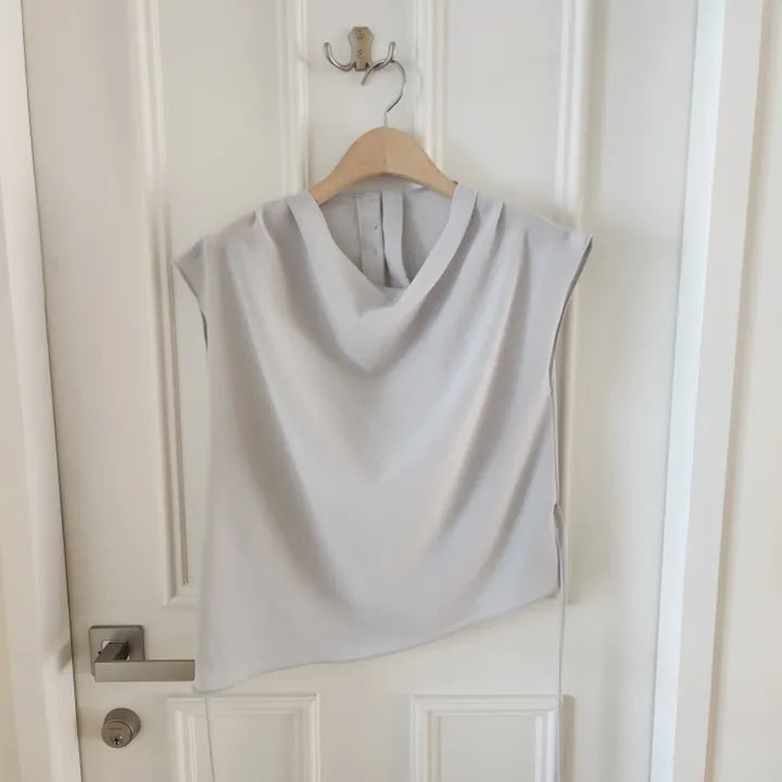 [ Sale Excluded ] Strap Drape Blouse